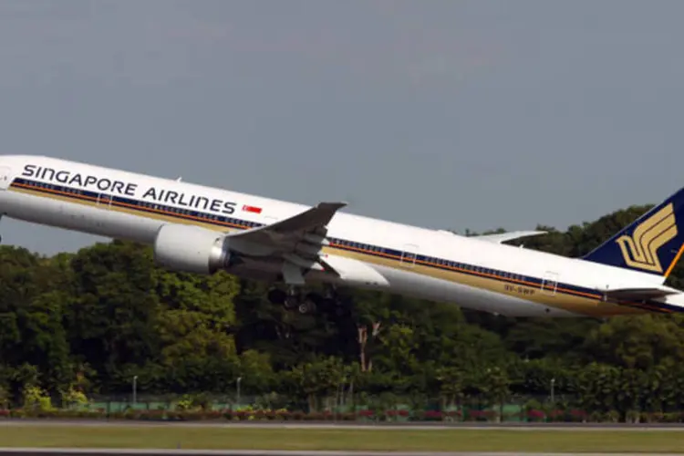 
	Boeing 777-300ER, da SIngapore Airlines, mesmo modelo comprado pela China Airlines
 (Divulgação)