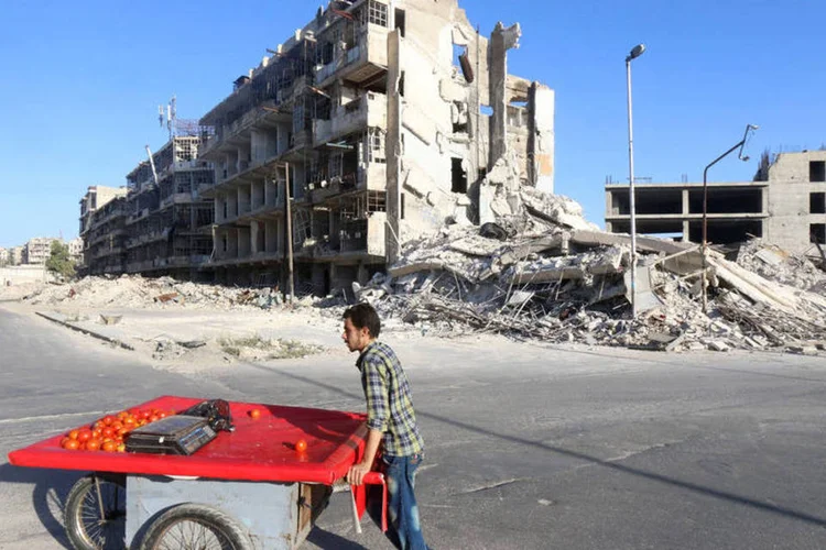
	S&iacute;ria: o maior n&uacute;mero de mortos, 655, foi causado pelos bombardeios de avi&otilde;es russos e s&iacute;rios
 (Abdalrhman Ismail / Reuters)