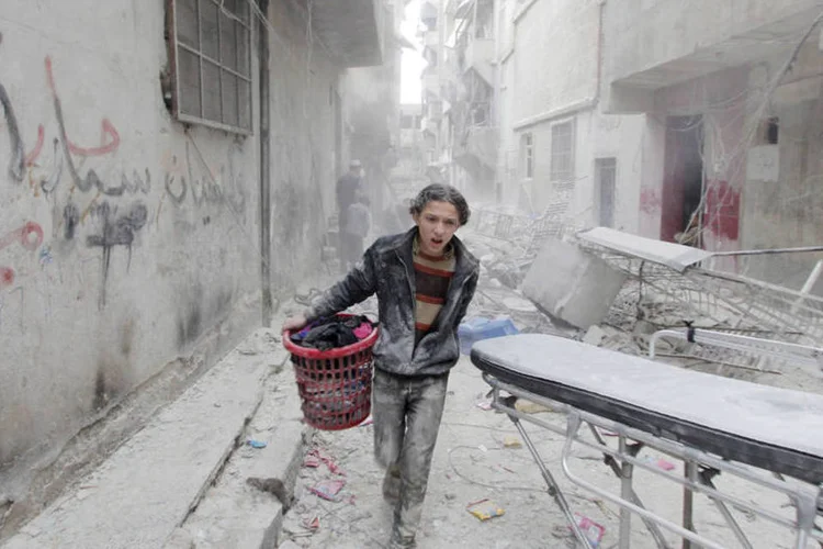 
	Aleppo: um total de 250.000 pessoas vivem na zona rebelde da cidade
 (Rami Zayat)