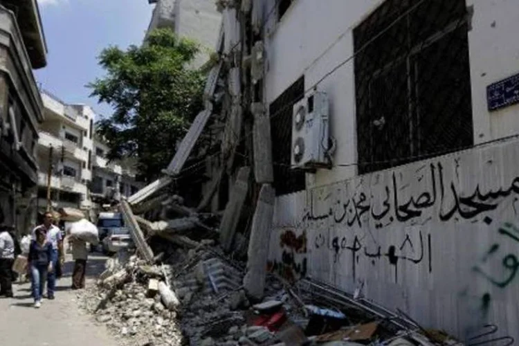 
	Homs, na S&iacute;ria: 526 trabalhadores da sa&uacute;de foram mortos na S&iacute;ria em 3 anos de conflito
 (Joseph Eid/AFP)