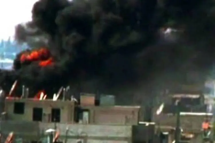 Explosão na Síria: vários grupos opositores sírios voltaram a exaltar suas decepções em relação à resposta internacional (Sana/AFP)