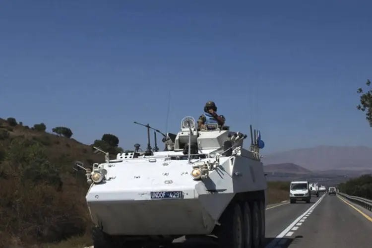 Colinas de Golã: ONU está trabalhando para garantir a libertação dos soldados (Ronen Zvulun/Reuters)