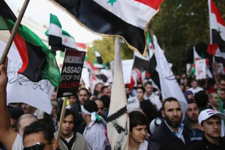 Protestos na Síria: Liga Árabe manteve as punições ao país (Getty Images)