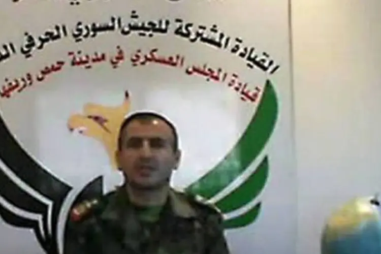 O porta-voz do Exército Sírio Livre, Qassem Saadeddine: "nada justifica o respeito da trégua de forma unilateral, pois Assad enterrou o Plano Annan diante do mundo inteiro" (AFP)