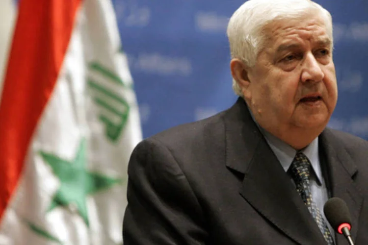 
	Walid Al-Moualem: &quot;tivemos uma frut&iacute;fera rodada de negocia&ccedil;&otilde;es com o ministro de Rela&ccedil;&otilde;es Internacionais (russo) Sergei Lavrov ontem&quot;
 (Ali Haider-Pool/Getty Images)