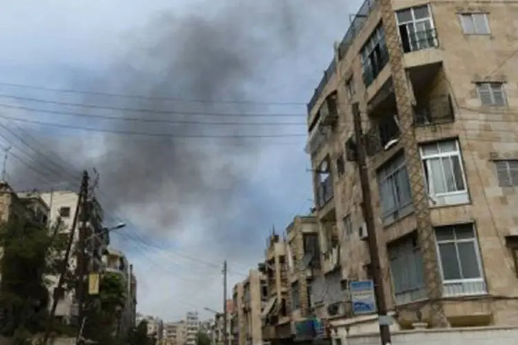 
	Regi&atilde;o destru&iacute;da de Aleppo, na S&iacute;ria
 (Tauseef Mustafa/AFP)