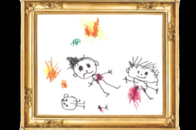 
	Desenho de crian&ccedil;a s&iacute;ria: toda a verba arrecadada &eacute; doada para ajudar as crian&ccedil;as nas zonas de conflito
 (Reprodução/Youtube)