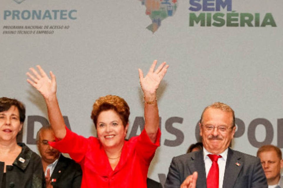A presidente Dilma Rousseff durante cerimônia do programa Brasil sem Miséria no Rio Grande do Sul (Roberto Stuckert Filho/PR)