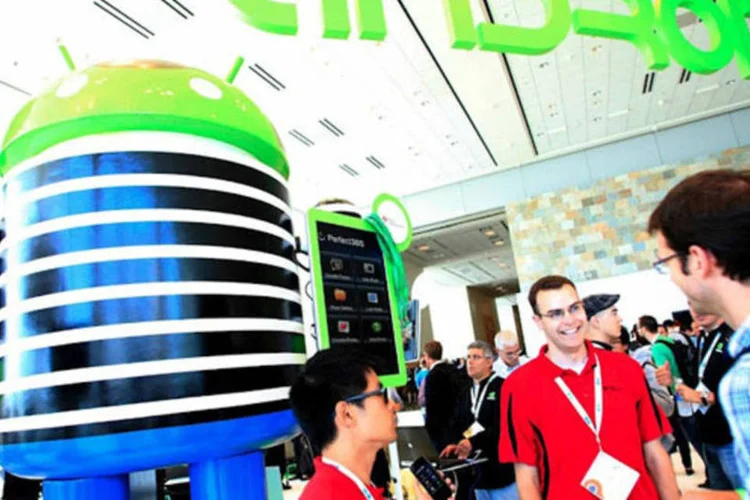 
	Android na Google IO 2012: malware havia sido colocado em v&aacute;rios programas e games oferecidos na Google Play
 (Google)