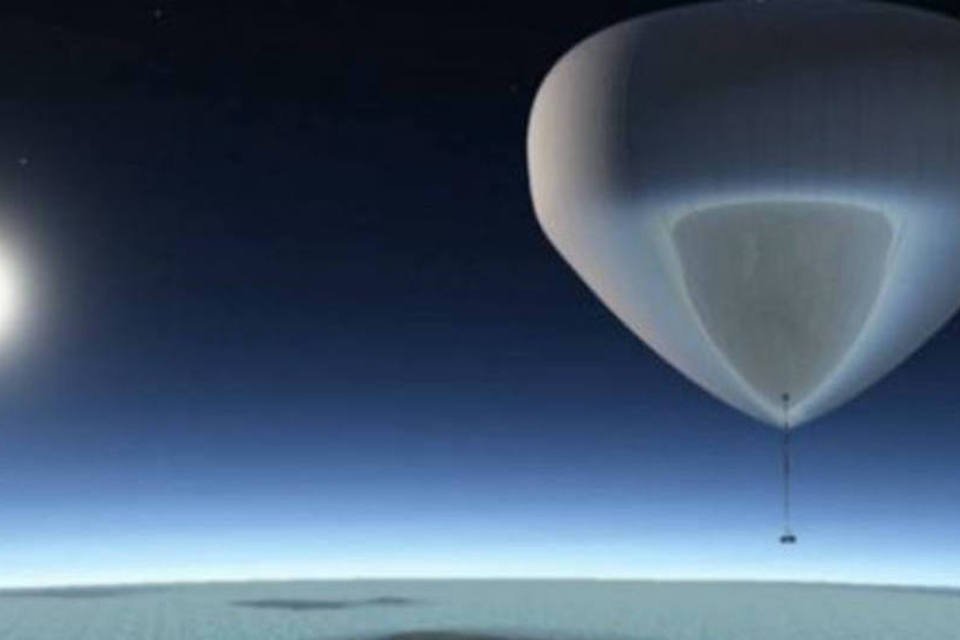 Balão tecnológico levará passageiros ao espaço