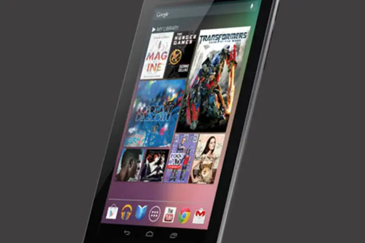 Nexus 7, do Google: Equipado com Tegra 3, o pequeno tablet traz um processador quad core de 1,3 GHz (Google)