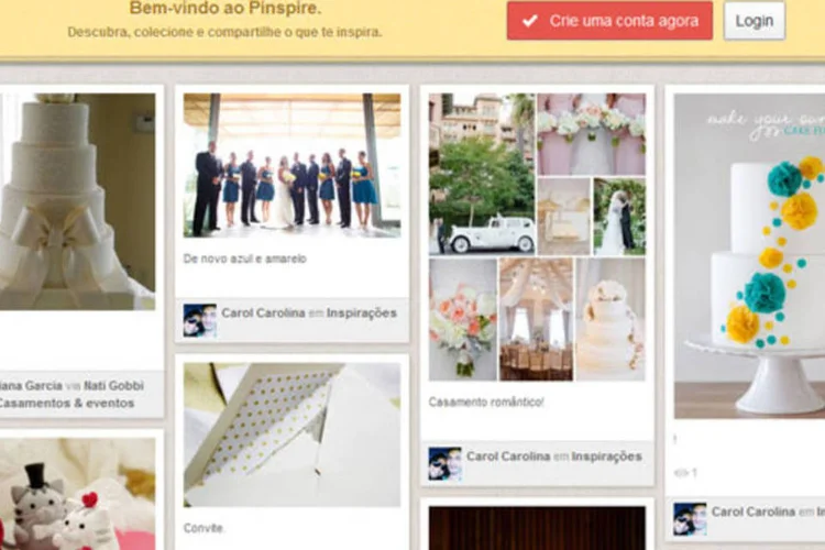 Rede social é inspirada no fenômeno americano Pinterest e está disponível em vários idiomas (Divulgação)