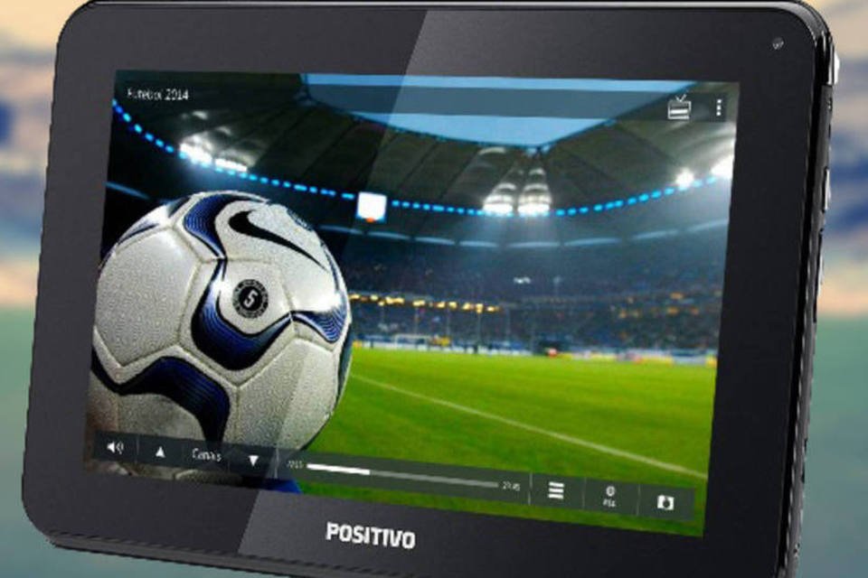 Tablet T701 TV, da Positivo, é uma opção para ver a Copa