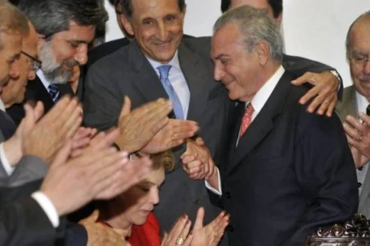 Temer: "Tudo o que faremos nas eleições municipais e estaduais será levando em conta esta aliança indestrutível" (José Cruz/ABr)