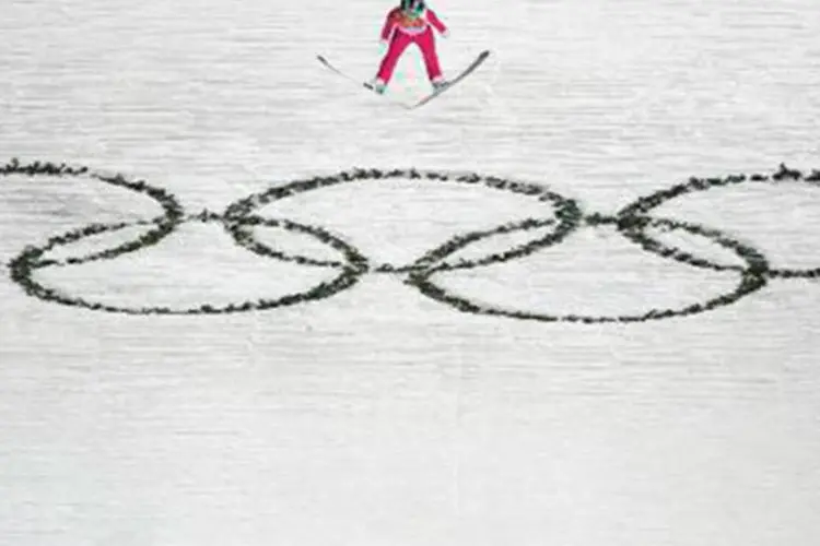 
	Competi&ccedil;&atilde;o de ski nas Olimp&iacute;adas de Inverno, em Sochi, na R&uacute;ssia
 (John Macdougall/AFP)