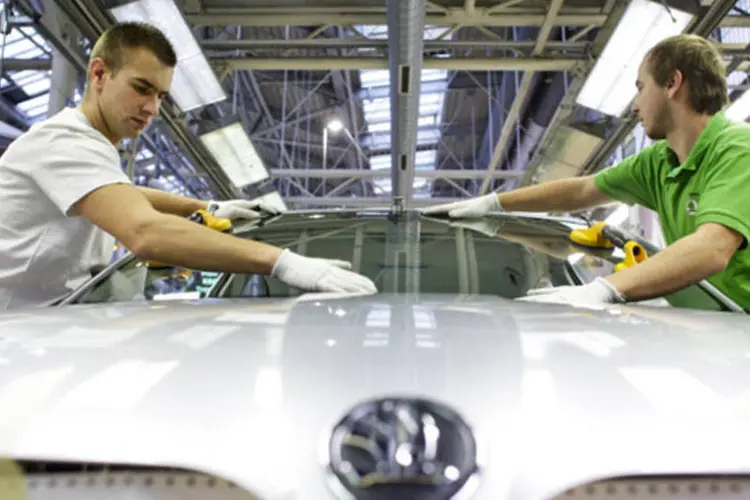 Skoda Auto: a Skoda é a maior exportadora da República Tcheca e serve como um termômetro para a economia (Martin Divisek/Bloomberg)