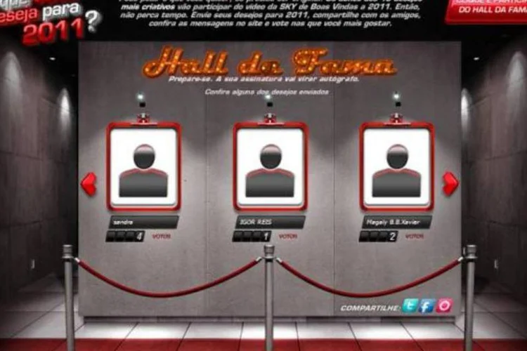 "Hall da Fama" da Sky (Reprodução)