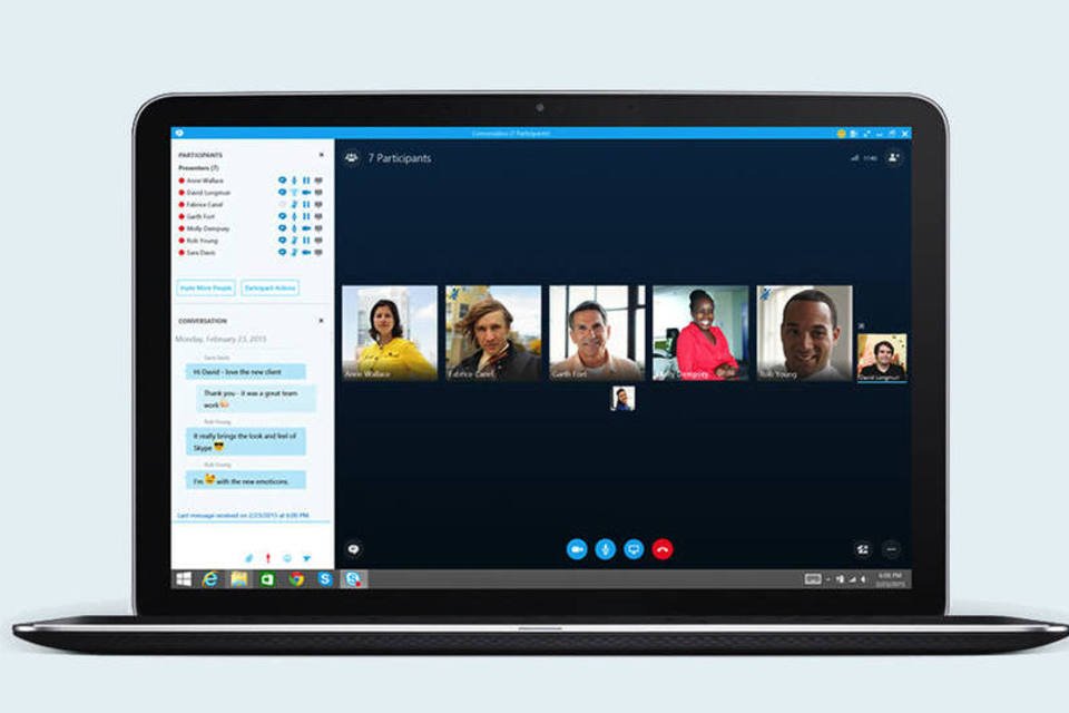 Skype agora pode fazer transmissões para 10 mil pessoas
