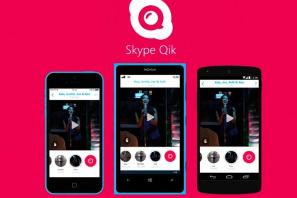 
	Skype Qik: app &eacute; totalmente independente do Skype e seu download &eacute; gratuito
 (Reprodução)