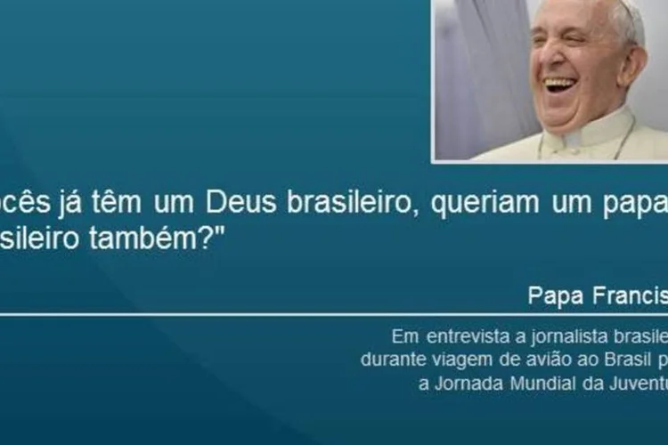 Frases do Papa Francisco (REUTERS/Ansa/Luca Zennaro/Pool)