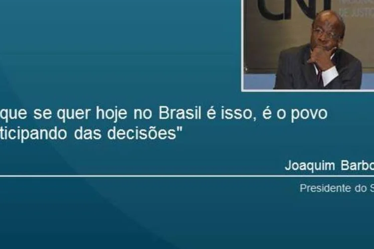<span> Joaquim Barbosa sobre plebiscito</span> (Valter Campanato/Agência Brasil)