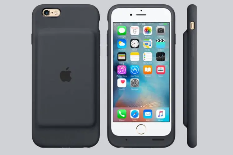 Smart Battery Case: capa com "lombada" aumenta bateria do iPhone (Divulgação/Apple)