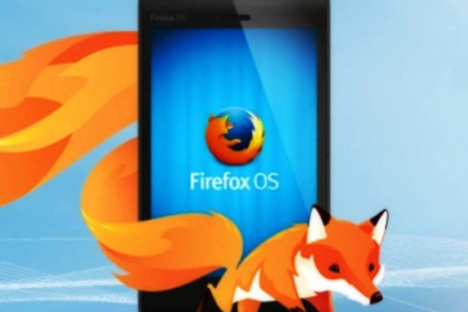 Smartphone com o sistema Firefox OS, da Mozilla: para viabilizar o aparelho, a fundação se aliou a empresa chinesa Spreadtrum (Reprodução)