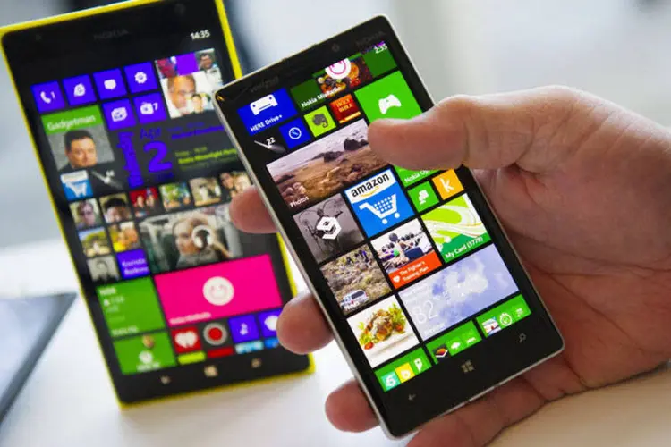 Smartphones da Nokia: celular poderá a passar de chamar apenas Microsoft Lumia (David Paul Morris/Bloomberg)