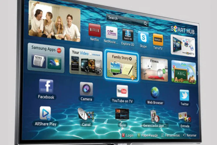 
	Smart TV Samsung:&nbsp;analista que comandou a pesquisa faz a ressalva de que esse n&uacute;mero s&oacute; ser&aacute; atingido&nbsp;se a ind&uacute;stria investir em conte&uacute;do exclusivo&nbsp;
 (Samsung)