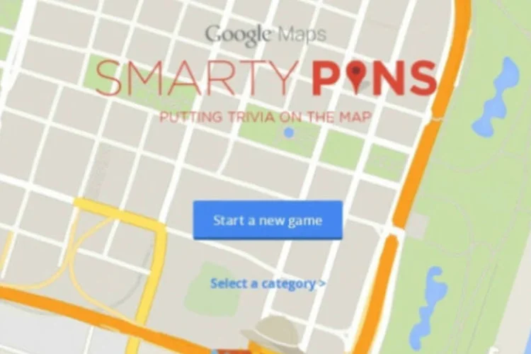 Google Maps cria jogo para testar conhecimentos gerais, chamado Smarty Pins (Reprodução)