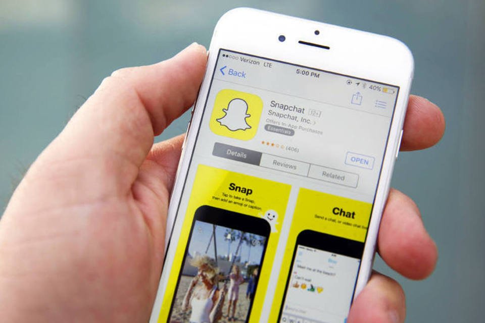
	Snapchat: aplicativo est&aacute; entre os 10 considerados essenciais nos smartphones brasileiros
 (Patrick T. Fallon/Bloomberg)