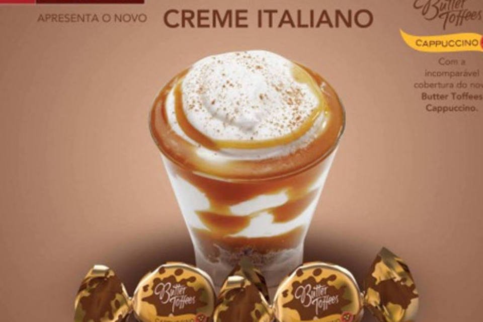 Nova sobremesa: creme Italiano já presente no portfólio agora virá incrementado por calda (Divulgação)