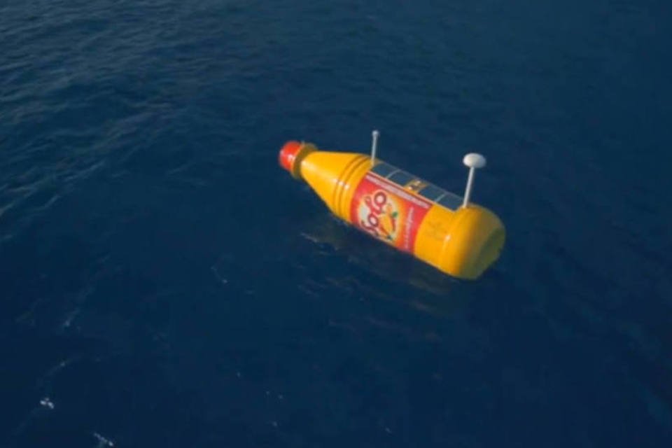 Garrafa à deriva divulga refrigerante norueguês