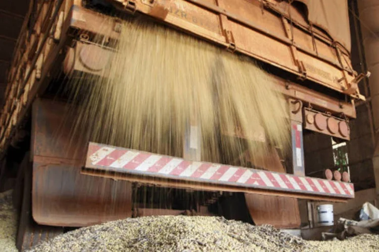 
	Caminh&atilde;o descarrega soja:&nbsp;a colheita da soja deve crescer 23,4% em compara&ccedil;&atilde;o com a safra passada.
 (REUTERS/Paulo Whitaker)