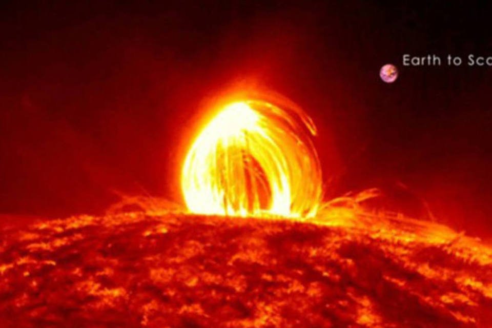 Vídeo da NASA exibe chuva de plasma no Sol