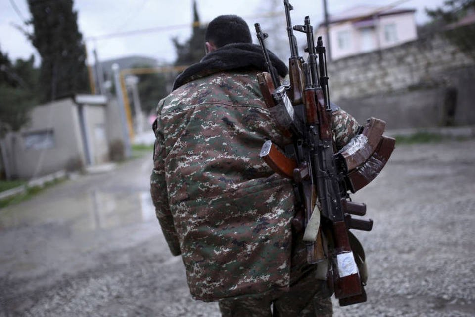 
	Nagorno-Karabakh: tudo indica que a reuni&atilde;o n&atilde;o adiantar&aacute; muito para tirar o conflito do atoleiro em que se encontra h&aacute; d&eacute;cadas
 (Vahan Stepanyan / Reuters)