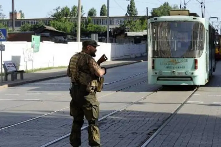 Soldado na Ucrânia: operação aconteceu ao sul da região de Donetsk (Alexander Khudoteply/AFP)