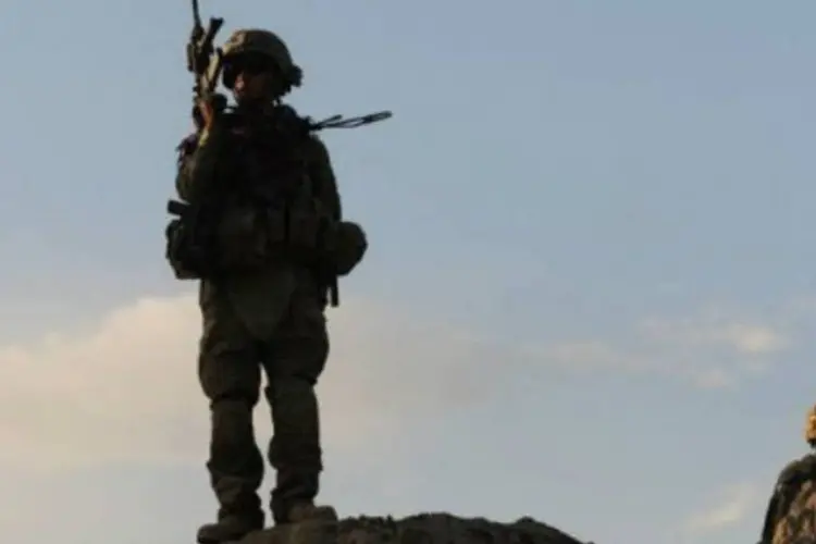 
	Soldado americano no Afeganist&atilde;o: for&ccedil;as internacionais devem deixar o pa&iacute;s em 2014
 (AFP)