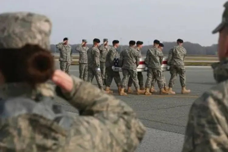 
	Soldados americanos: cortes reduziriam o efetivo do Ex&eacute;rcito dos atuais 490.000 soldados para 450.000
 (Mark Wilson/AFP)