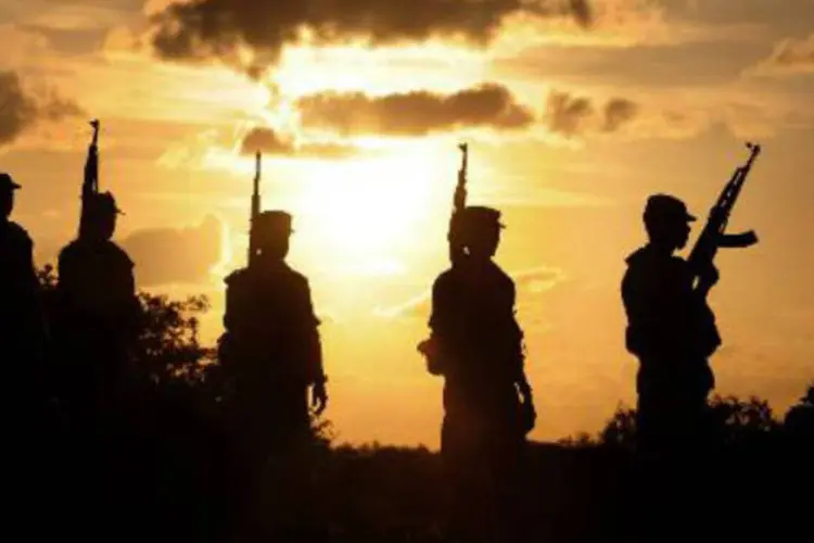 Soldados do Exército do Sri Lanka: ONU e ONGs envolvidas acreditam que o exército causou a morte de 40 mil civis (Lakruwan Wanniarachchi/AFP)