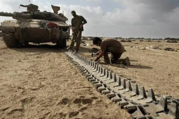 
	Soldados israelenses: retalia&ccedil;&atilde;o de Israel a Gaza tem apoio dos EUA
 (David Buimovitch/AFP)