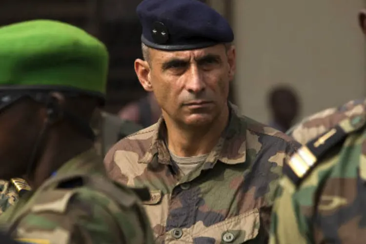 Francisco Soriano, comandante das tropas francesas na República Centro-Africana: general se mostrou convencido de que a situação é reversível (Siegfried Modola/Reuters)
