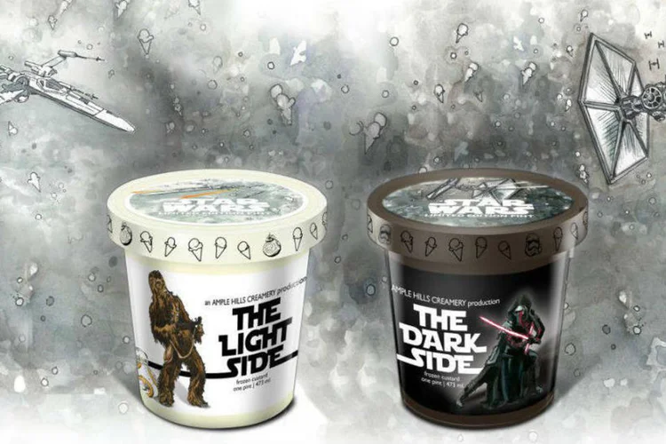 Sorvetes de Star Wars: o Lado Negro da Força ou o lado dos Jedis (Reprodução)