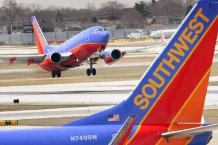 Aviões da Southwest Airlines: empresa quer ampliar seus serviços de aviação dentro dos EUA