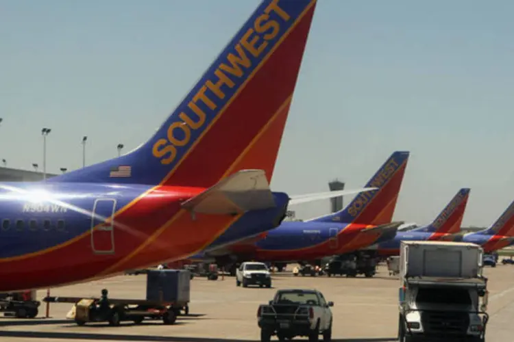 10º: A queda da Southwest Airlines foi uma das mais bruscas, passando do 2º lugar para o 10º no levantamento atual (Getty Images)