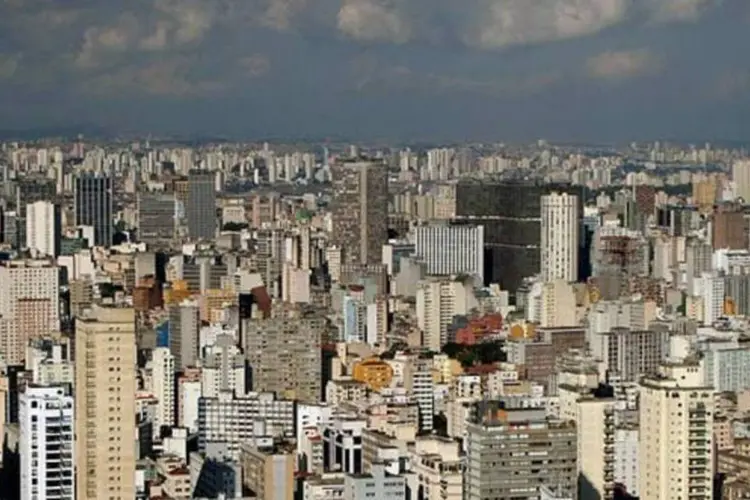Vista área de São Paulo: interior do estado tem indices de crime bem diferentes da capital (Wilimedia Commons)