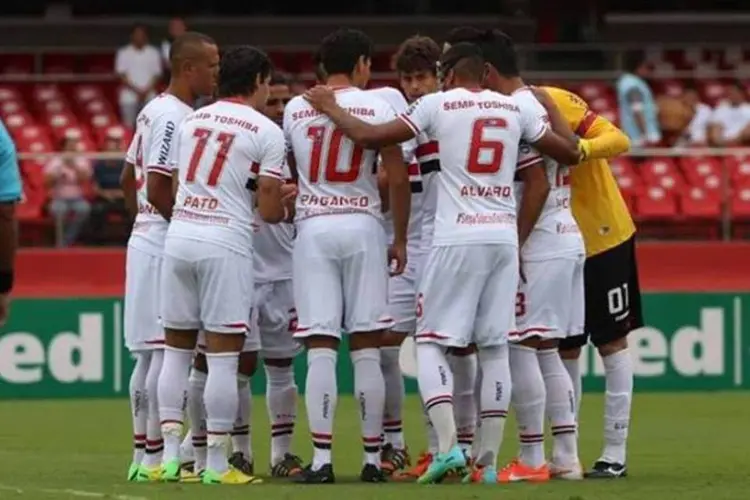 
	Time do S&atilde;o Paulo: a presen&ccedil;a tricolor equivaleu a apenas 0,01% dos torcedores que foram ao Allianz Parque
 (Reprodução/Facebook/SPFC)