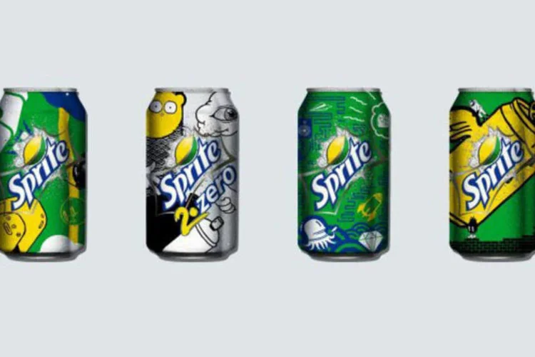 Latas customizadas de Sprite (Divulgação/Coca-Cola)