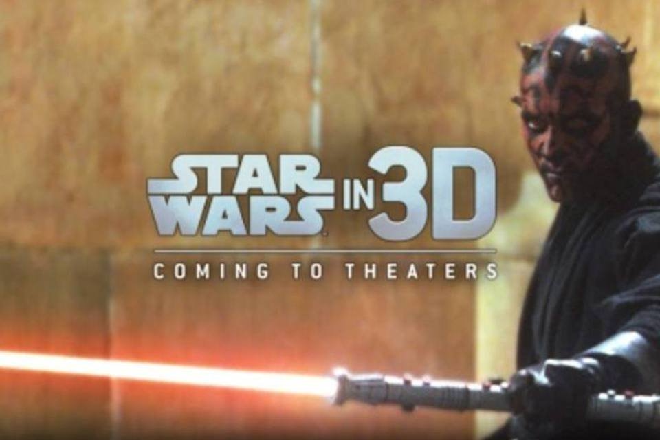 Saga Star Wars será relançada em 3D
