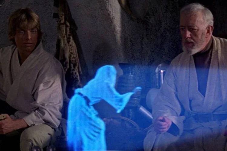 
	Imagens em 3D, como as mensagens gravadas pela Princesa Leia em Star Wars, pareciam restritas ao universo da fic&ccedil;&atilde;o cient&iacute;fica at&eacute; agora
 (Reprodução/INFO)